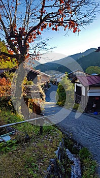 Tsumago-juku in Autumn photo